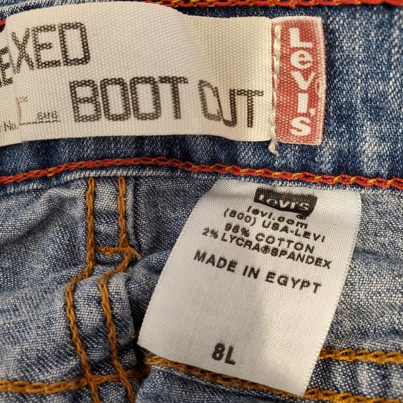 Levi's 550 Relaxed Boot Cut sz 8L Women's Jeans Medium Wash EUC - Picture 7 of 12